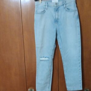 Light Blue Distressed Jeans